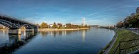 20161101-DSC 2238-Pano  Basel - Rhein mit Wettsteinbrücke